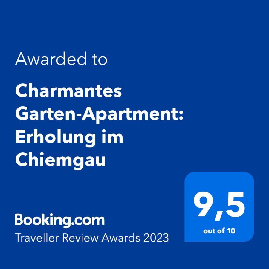 Charmantes Garten-Apartment: Erholung Im Chiemgau Unterwössen Eksteriør billede